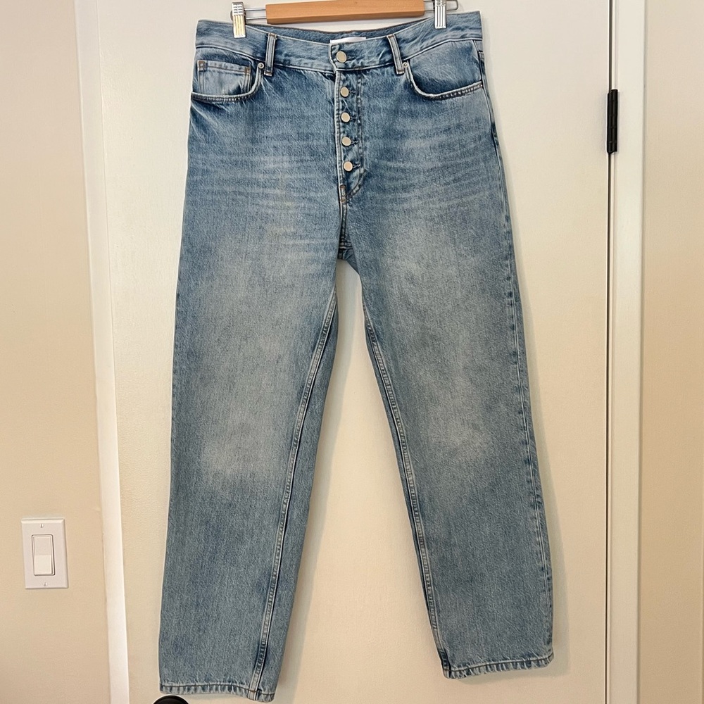 Annie Bing size 28 Etta Jeans 100% cotton straight leg.